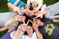 Jugendliche auf Klassenfahrt